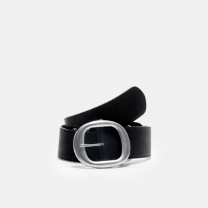 Stradivarius Φαρδιά Ζώνη Με Διπλή Αγκράφα Μαύρο M