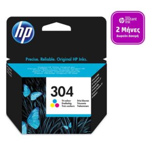 HP 304 Tri–Colour (C-M-Y) Instant Ink Μελάνι InkJet
