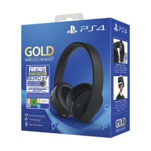 Sony Gold Wireless Headset & Fortnite VCH Ακουστικά Κεφαλής