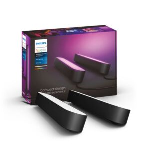 Philips Hue White and Color Ambiance Play Light Bar 2-pack Black Smart Home