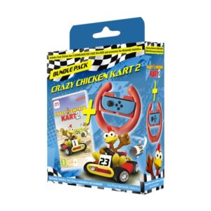 Crazy Chicken Kart 2 & Steering Wheel Bundle Switch Game