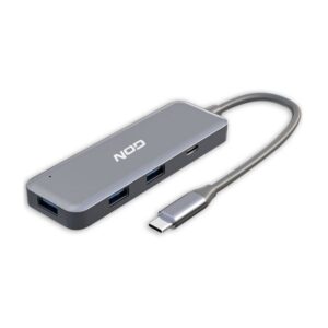 Nod Hybrid USB 3-1C 4 Port Metal Hub