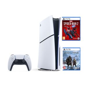 Sony PS5 Slim Edition & God of War Ragnarök & Marvel's Spider-Man 2 Standard Edition