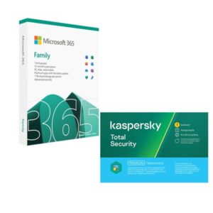 Microsoft 365 Family P10 1 Year & Kaspersky Total Security 1 Device, 2 Years