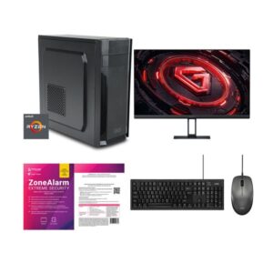 Infinity Gear Alpha R5 Max Rev.B1 & Xiaomi G24i 180hz 1ms FreeSync & Logik Desktop Black & ZoneAlarm Extreme Security
