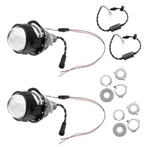 Σετ Universal Προτζέκτορας Φαναριού Αυτοκινήτου - Μοτοσυκλέτας 94W Projector H4 - H7 με 2 Σκάλες Ψυχρό Λευκό 2 τμχ OYQP-0085