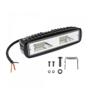 LED Αδιάβροχο Προβολάκι - Μπάρα Αλουμινίου 12V-24V 10cm 54W 16 SMD IP68 4320LM 6000K OYQP-0068