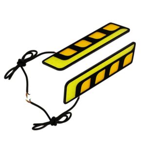 DRL Φώτα Ημέρας - Προβολάκια - Φώτα Ομίχλης - Προφυλακτήρα 12V 20W IP67 Σετ 2τμχ OYQP-0081 Ψυχρό Λευκό - Πορτοκαλί