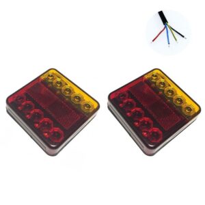 Factory Σετ Φώτα Τρέιλερ LED Αδιάβροχα με Βίδες 12V 10SMD 2τμχ