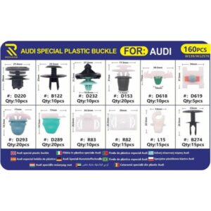 Κουμπώματα - Κλίπς Ταπετσαρίας 160τμχ για AUDI (12 σχέδια)