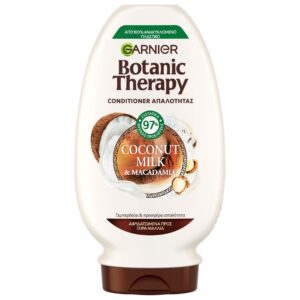 Garnier Botanic Therapy Coconut Milk & Macadamia Conditioner Μαλακτική Κρέμα Θρέψης για Αφυδατωμένα προς Ξηρά Μαλλιά 200ml