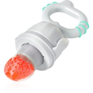 BabyOno Silicone Food Feeder 6m+ πιπίλα σίτισης Dino Grey 1 τμχ