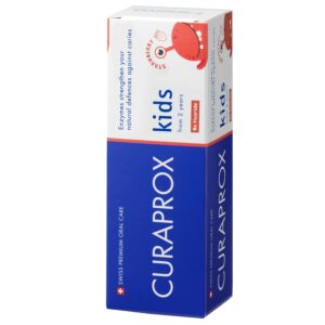 Curaprox Kids 0ppm Strawberry Παιδική Οδοντόκρεμα Χωρίς Φθόριο με Γεύση Φράουλα για Παιδιά Από 2 Ετών και Άνω 60ml