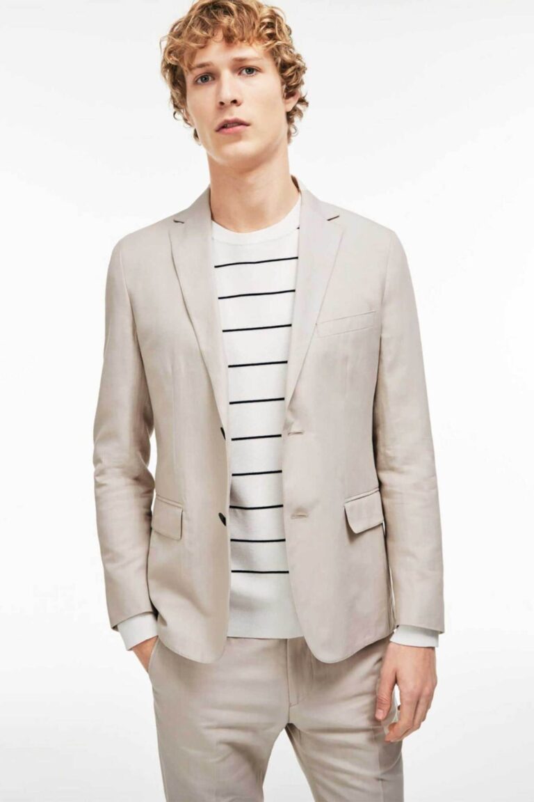 Lacoste ανδρικό σακάκι Slim Fit με έκπτωση 60%