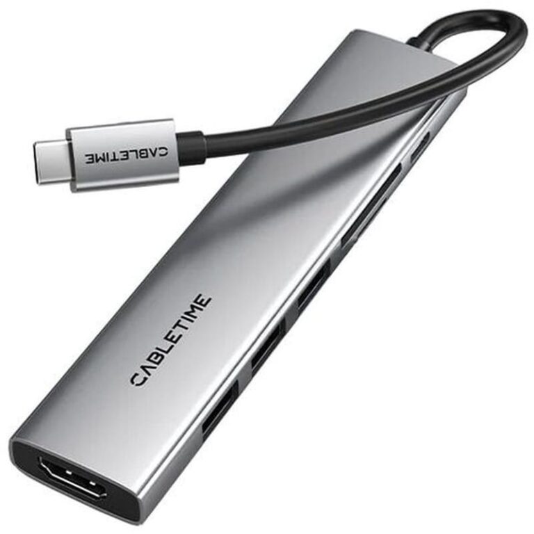 Docking Station Cabletime 7-Ports, USB-C και HDMI, μόνο 19.14€