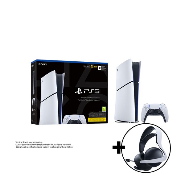 Sony PS5 Digital Slim Edition 825GB & Pulse Elite Headset με έκπτωση 10%