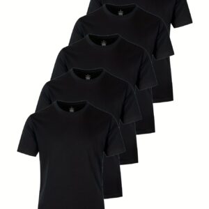 Σετ 5 T-shirts TEMU Ανδρικά με Λαιμόκοψη σε Προσφορά -71%