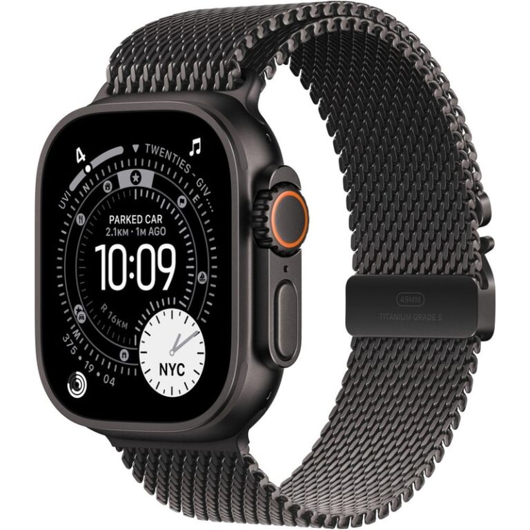 Apple Watch Ultra 3 GPS + Cellular με Μαύρη Τιτάνια Θήκη και Μιλαίνης Λουρί