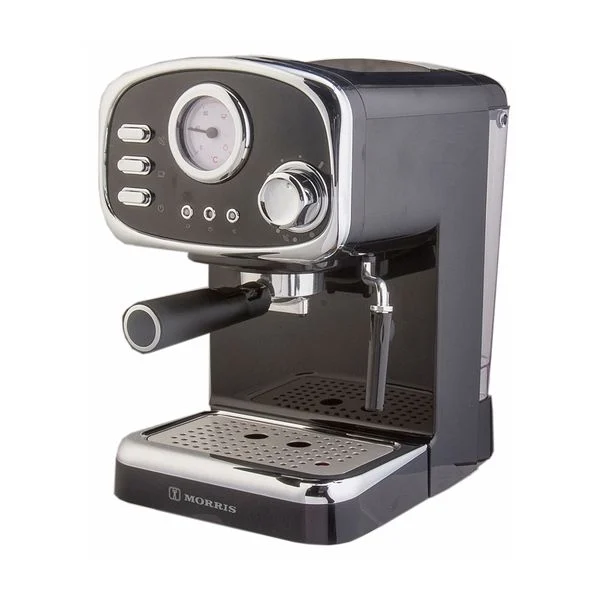 Morris R20822EMK Retro Glossy Black Μηχανή Espresso με Έκπτωση 26%