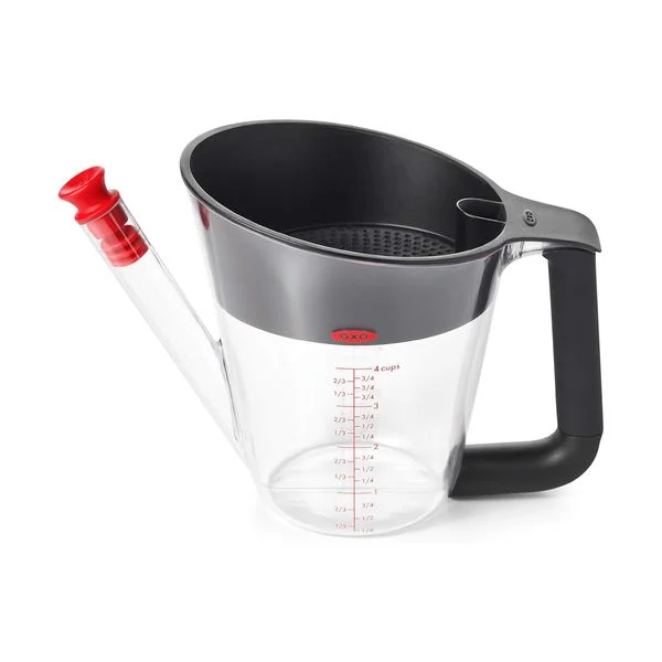 Oxo 1L Διαχωριστής Λίπους με Εργονομική Λαβή για Ασφάλεια