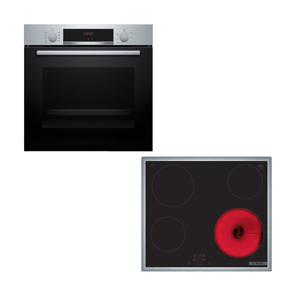 Bosch HBA514BS3 & PKE645BA2E: Σετ Εντοιχισμού με Έκπτωση 3%