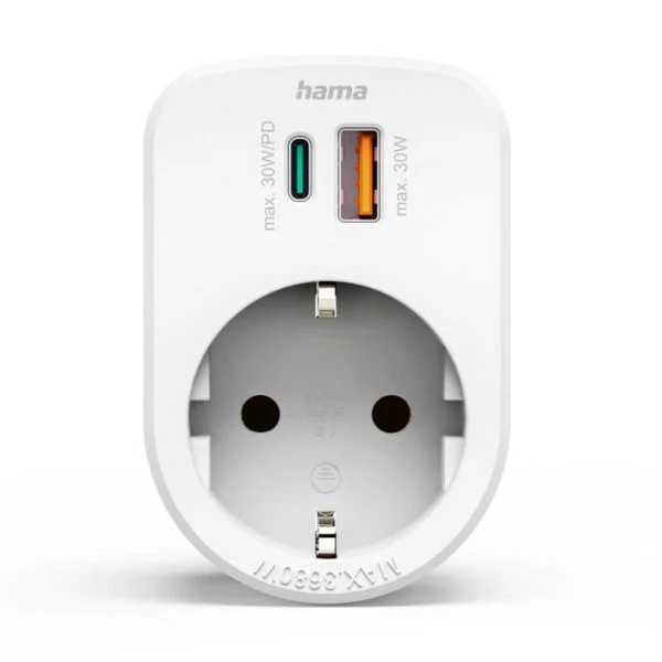 Hama Μονόπριζο USB/USB-C: Ευέλικτη Φόρτιση με Έκπτωση