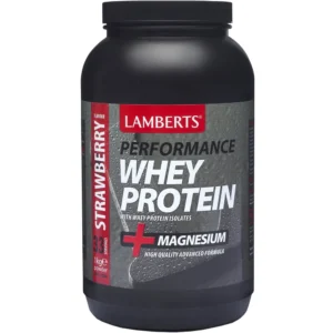 Lamberts Whey Protein με Μαγνήσιο, Έκπτωση 31%, Γεύση Φράουλα