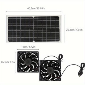 TEMU Solar Panel Fan Kit: Εξαερισμός για Κοτέτσι και Θερμοκήπιο με Έκπτωση 55%