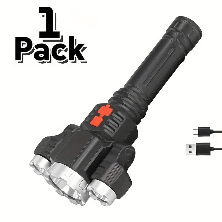 TEMU 1/2pcs 3led Επαναφορτιζόμενος Φακός: Ισχυρός και Οικονομικός