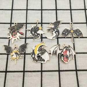 TEMU 7pcs Creative Cartoon Dragon & Bookmark Charms με έκπτωση 17%