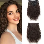 TEMU 4pcs Clip-in Hair Extensions: Φυσική Κύμα Μαλλιών με Έκπτωση 27%