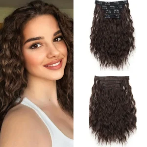 TEMU 4pcs Clip-in Hair Extensions: Φυσική Κύμα Μαλλιών με Έκπτωση 27%