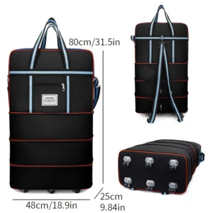 TEMU Oversized Expandable Rolling Duffle Bag με έκπτωση 68%