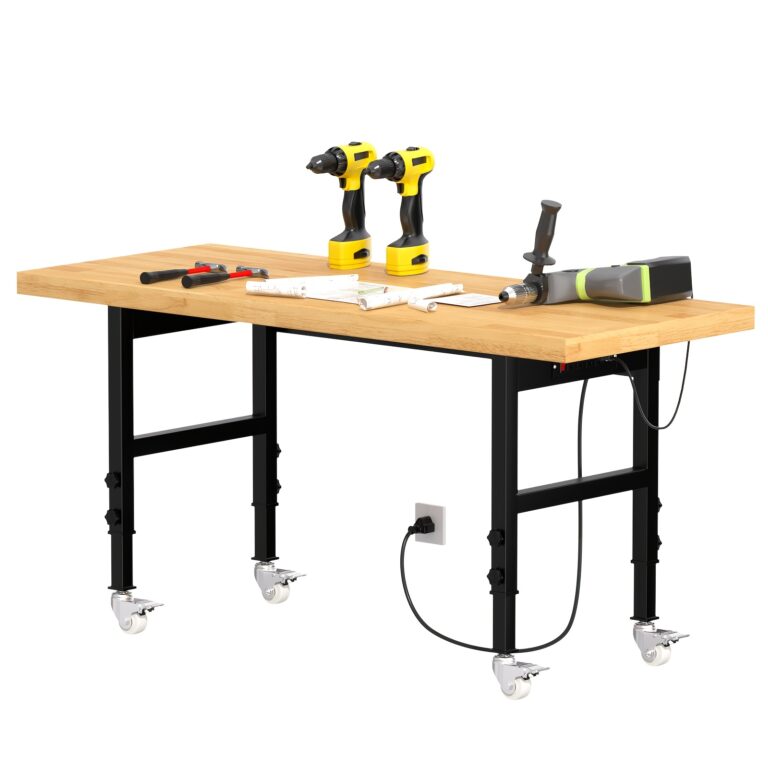 TEMU 60 Solid Wood Tool Desk με Συρτάρια και Ρόδες – Έκπτωση 45%