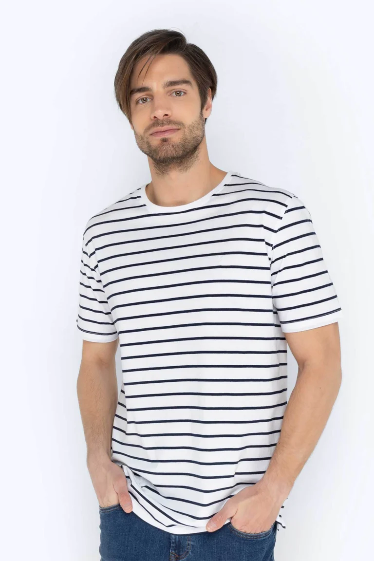 Ανδρικό T-shirt The Bostonians με ριγέ σχέδιο και έκπτωση 40%