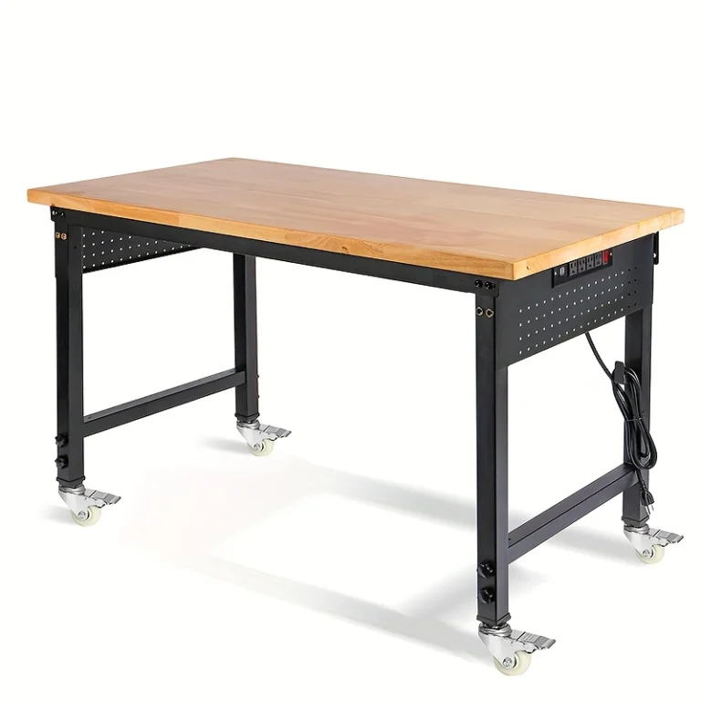TEMU Muwood Ρυθμιζόμενο Εργαστήριο 48″×24″ με Ρόδες, Έκπτωση 38%