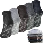 TEMU 5 Pairs Unisex Non-slip Socks Slipper Barre Socks For Yoga Pilates Barre Home Workout – $5,07 | Temu
