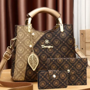 TEMU High-end Elegant Three-piece Set Of Mother-in-law Bags Easiest High-quality Satchel Bag Trendy Presbyopic Women’s Bag – $23,56 | Temu