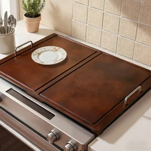 TEMU Wooden Gas & Electric Stove Cover Plate With Handle – Foldable Stove Top & Cutting Board, Space-saving Kitchen Appliance Cover For Campers, Stoves, Countertop – Compatible For Electric/gas Stoves – $34,11 | Temu