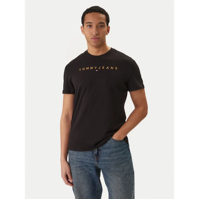 Tommy Jeans T-Shirt Linear Logo DM0DM20744 Μαύρο Regular Fit – 21,99 € | epapoutsia.gr